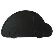 바이셀 반려동물 식기매트 미니카, 블랙, 1개