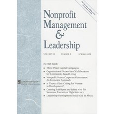 Nonprofit Management & Leadership Volume 18 Number 3 Paperback, Jossey-Bass