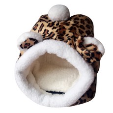 바이셀 소동물 쿠션하우스 토끼용 XL, 레오파드, 1개