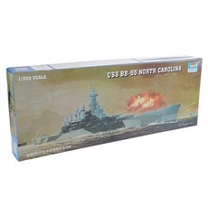 하비파크 드럼페터 1/350 USS BB-55 North Carolina 프라모델 전함, 1개