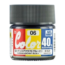 40주년 특색 프라모델 도료 AVC06 6개입, 프리비어스 러시아 비행기 블루1, 10ml, 1개