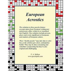 European Acrostics Paperback, Createspace Independent Publishing Platform