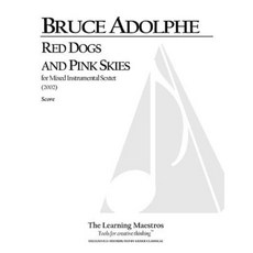 Red Dogs and Pink Skies: For Six Players Full Score Paperback, Lauren Keiser Music Publishing