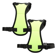 ARYKO 貓狗用汽車安全胸背帶 螢光綠, 2個