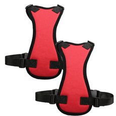 Dr.Mini 貓咪&狗狗 車用安全胸背帶 L, 紅色, 2個