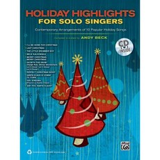 Holiday Highlights for Solo Singers: 10 Contemporary Arrangements of Holiday Songs Book & CD Paperback, Alfred Music