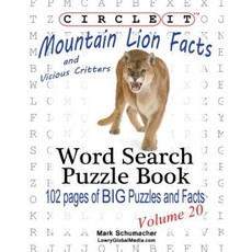 Circle It Mountain Lion and Vicious Critters Facts Word Search Puzzle Book Paperback, Lowry Global Media LLC