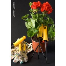 Garden Journal: Geranium and Tools Gardening Journal Lined Journal Diary Notebook 6 X 9 180 Pages Paperback, Createspace