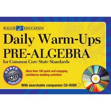 Daily Warm-Ups: Pre-Algebra Common Core Standards Paperback, Walch Education