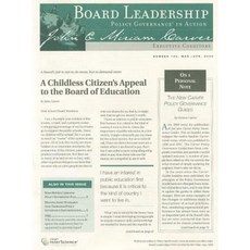 Board Leadership: Policy Governance in Action Paperback, Wiley Interscience