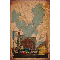 我的旅行日記：復古城市景觀旅行計畫和日記 6 X 9 139 頁平裝本, Createspace獨立發布平台