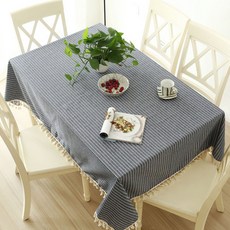 蕾絲流蘇桌布, 海軍藍, 60 x 60 cm