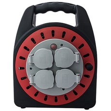 Seise X2 IP 1.5SQ 4芯防雨防塵電纜盤紅色, 20m, 1個