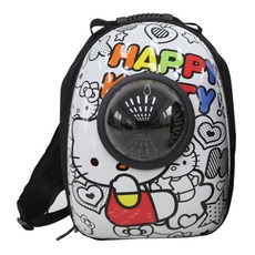 레드퍼피 반려동물 스핀 우주선 가방, 해피캣, 1개