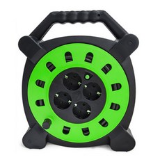 Saeize X3 1.5SQ 4孔外殼型電纜捲盤 綠色, 1個, 20m