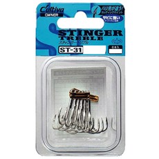 3鉤式魚鉤 ST-31, 1個