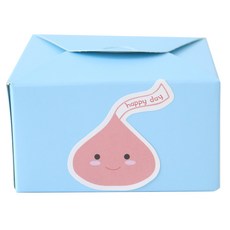 Hwangssinaedosirak 蕾絲盒 20入 + 大巧克力貼紙 20入, 藍色, 1套