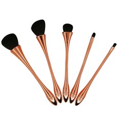 뷰티팝 웨이브 페이스 브러쉬 세트, 로즈골드, 1개