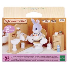 Sylvanian Families 森林家族 家庭馬桶公仔套組 5020, 1套