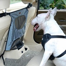 DogLemi 汽車後座寵物隔離網, 灰色, 1個