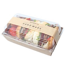 飯盒 牛皮紙款 8入+牛皮紙貼紙 8入, 1套