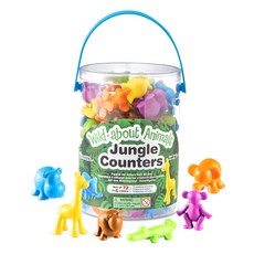 러닝리소스 야생동물 수세기 튜브 LER3361 72p, 1세트