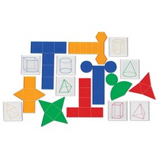 Learning Resources 透明多邊形平面模型 LER0910, 16片, 1組