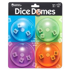 Learning Resources 圓頂骰子計算遊戲 LER7656 4入組, 1套