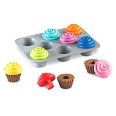 러닝리소시즈 모양분류 컵케이크 완구 LER7347, 1개