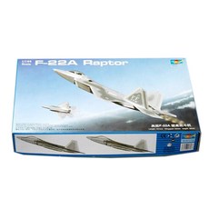 Trumpeter 1:144 US F-22A Raptor 전투기 프라모델 TRU2425, 1개
