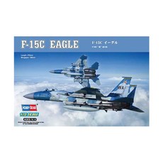 HobbyBoss 1:72 US F-15C Eagle 전투기 프라모델, 1개