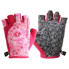 지맥스 여성용 데이지레어 아웃도어 반장갑 GMS10039, 핑크, 1개