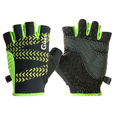 지맥스 남성용 그리드 아웃도어 반장갑 GMS10046, 네온, 1개