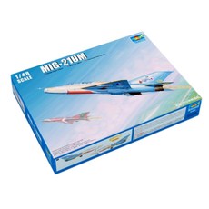 Trumpeter 1:48 러시아 MIG-21UM 전투기 프라모델, 1개
