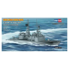 HobbyBoss 1:1250 미해군 DDG-993 Kid호 구축함 프라모델, 1개