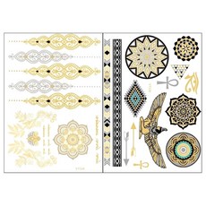 PARTY COSTUME 金色反光貼紙 VT334VT338, 混合顏色, 1套