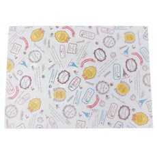 Tina野餐三明治包裝 蜡紙 护照印章圖案, 40件, 1個