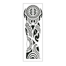 PartyFook.com 長臂紋身貼紙, 單一顏色, 1套