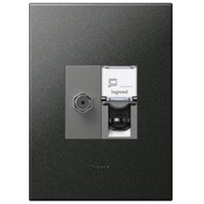 Anam Legrand Arteor 組合 2位模組插座 CATV+8P 石墨灰, 1個