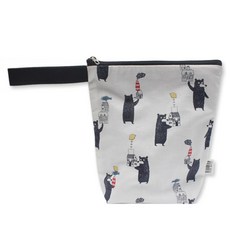 큐트에코 북유럽 방수 파우치 NEW 백포켓 DTP나염, 큐트베어