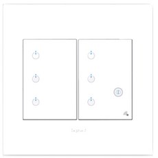 legrand Arteo 環繞插孔 6 爪插座 白色, 1個