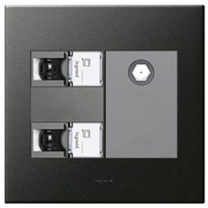 legrand Arteo Complex Unit 插座 CATV+8P+8P 石墨, 1個