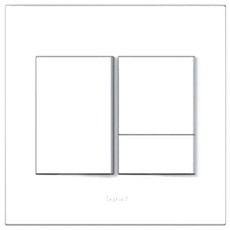 legrand Arteo 寬 3 孔方形機構開關 白色, 1個