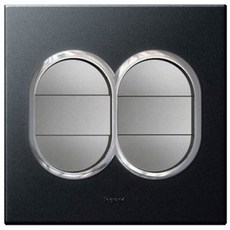 legrand Arteo Wide 5 爪圓形機械開關石墨, 1個