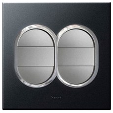 legrand Arteo Wide 4 爪圓形機械開關 B 型石墨, 1個