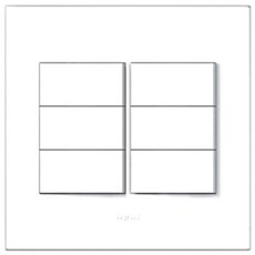 legrand Arteo Wide 6 球方機構開關 白色, 1個