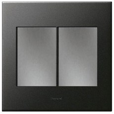 legrand Arteo Wide 2 叉方形機構開關石墨, 1個