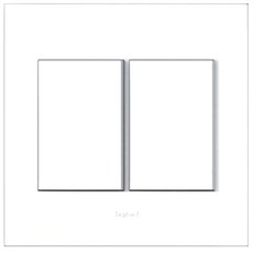 legrand Arteo 寬 2 孔方形機構開關 白色, 1個