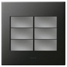 legrand Arteo Wide 6 球方形機構開關石墨, 1個