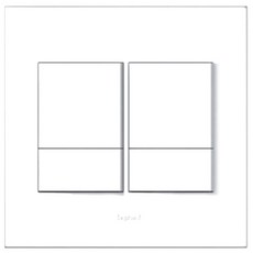 legrand Arteo Wide 4 Ball 方形機構開關 白色, 1個